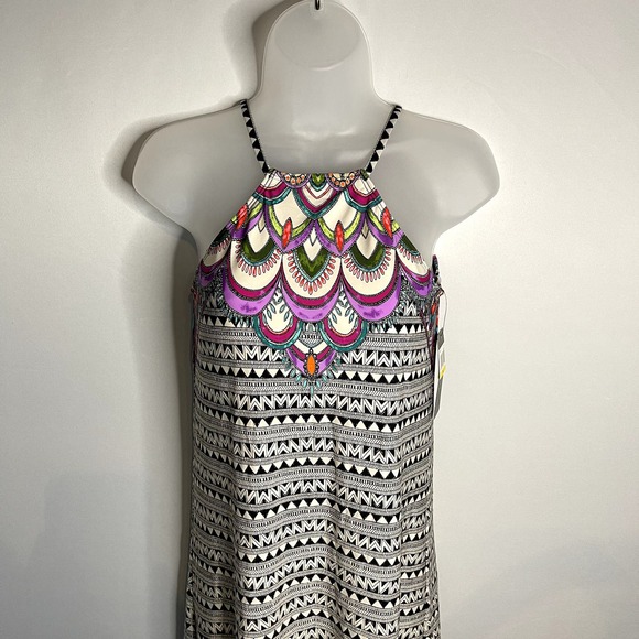 NWT Laundry by Shelli Segal Womens High Neck Dress Swim Cover Up Size Medium - Picture 2 of 10